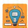 Icon depicting innovative courses developed